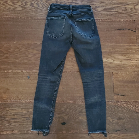 Agolde Sophie Crop Black Size 24 - Picture 10 of 10